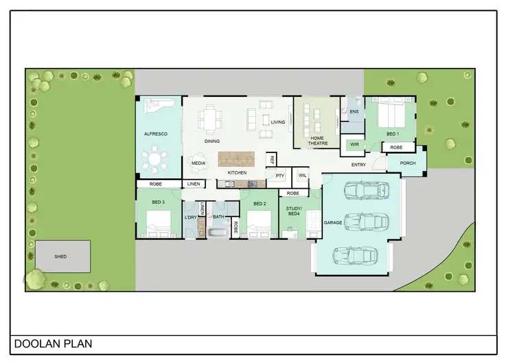 Floorplan of Homely house listing, 16 Doolan Crescent, Harrington Park NSW 2567