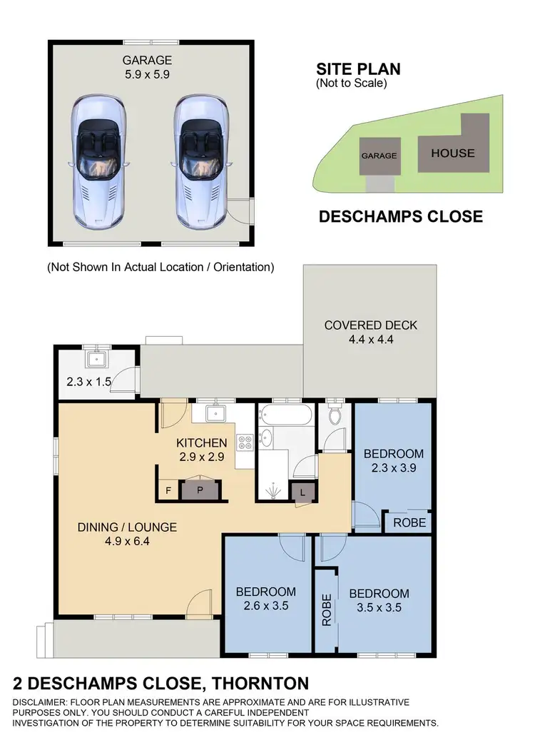 Floorplan of Homely house listing, 2 Deschamps Close, Thornton NSW 2322