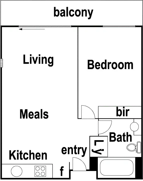 Floorplan of Homely apartment listing, 110/1142 Mt Alexander Road, Essendon VIC 3040