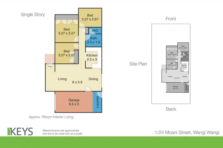 Floorplan of Homely house listing, 1/24 Moani Street, Wangi Wangi NSW 2267