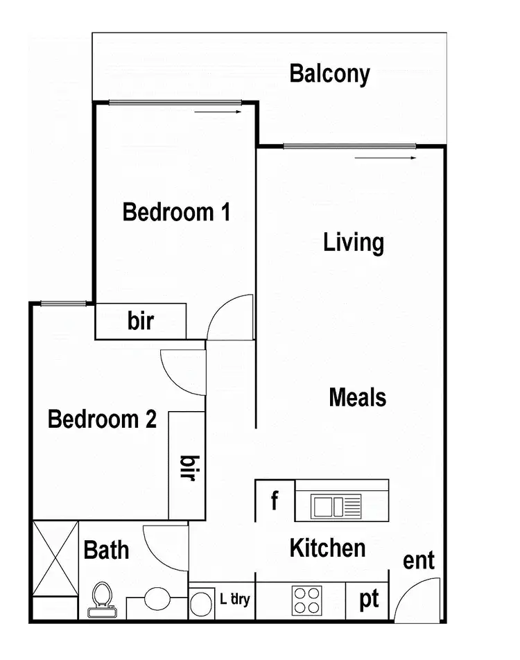 Floorplan of Homely apartment listing, 9/225 Buckley Street, Essendon VIC 3040