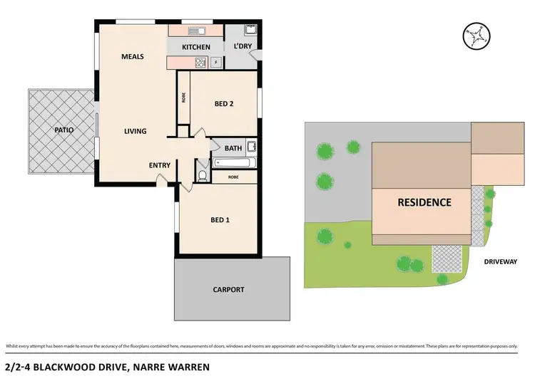 Floorplan of Homely house listing, 2/2-4 Blackwood Drive, Narre Warren VIC 3805