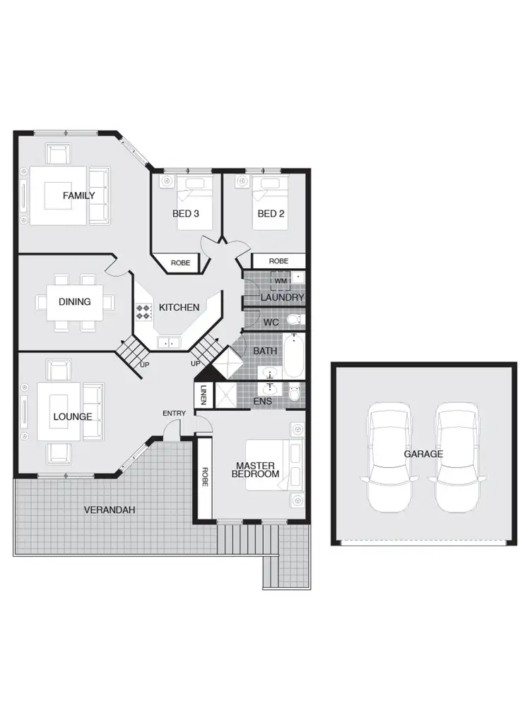 Floorplan of Homely townhouse listing, 6/23 Mandurah Place, Ngunnawal ACT 2913