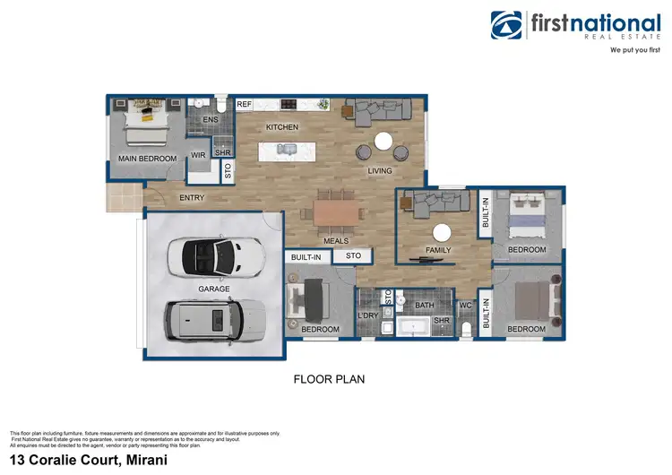 Floorplan of Homely house listing, 13 Coralie Court, Mirani QLD 4754