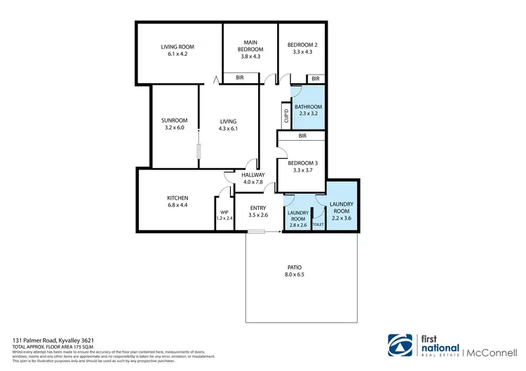 Floorplan of Homely rural property listing, 131 Palmer Road, Kyvalley VIC 3621