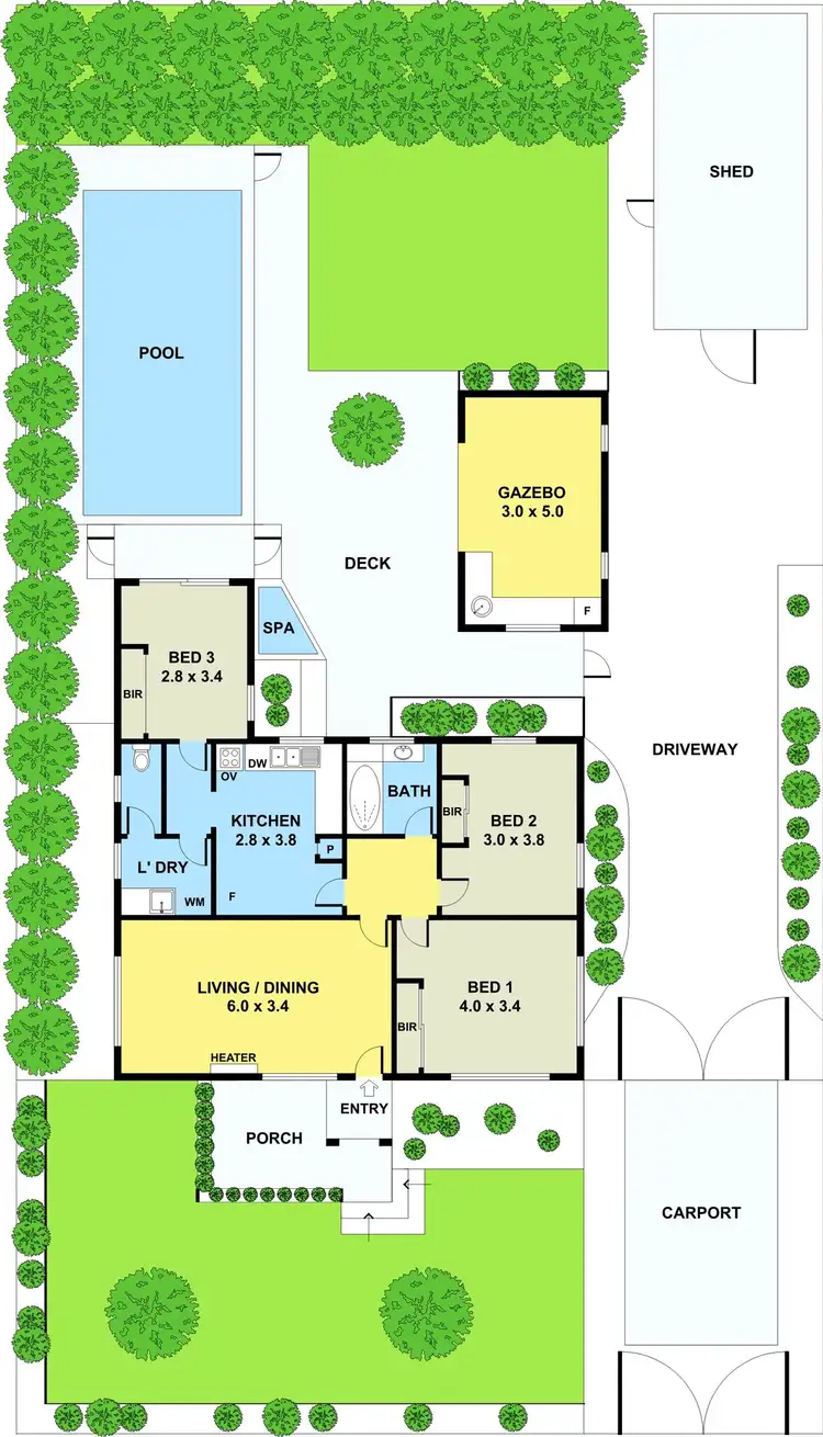 Floorplan of Homely house listing, 1 Arthur Street, Braybrook VIC 3019