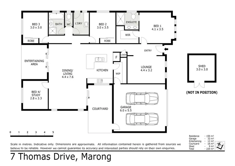 Floorplan of Homely house listing, 7 Thomas Drive, Marong VIC 3515