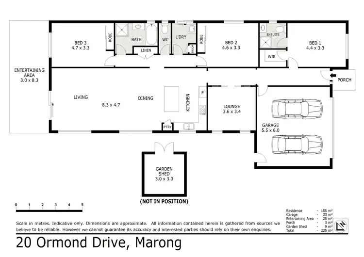 Floorplan of Homely house listing, 20 Ormond Drive, Marong VIC 3515