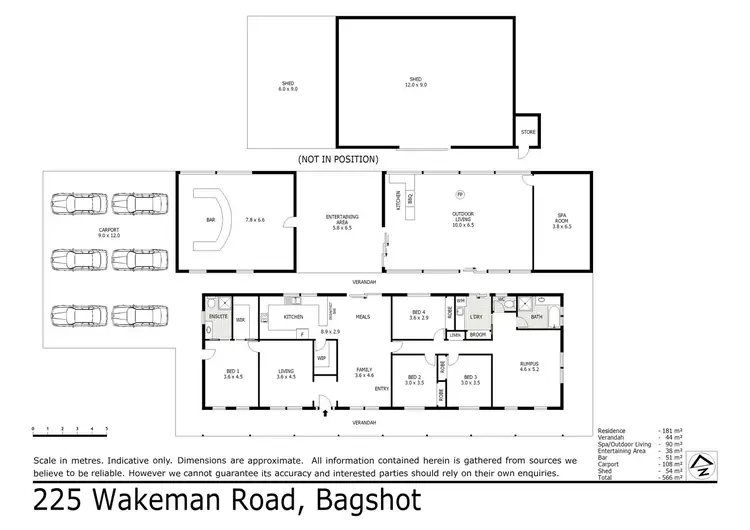 Floorplan of Homely house listing, 225 Wakeman Road, Bagshot VIC 3551