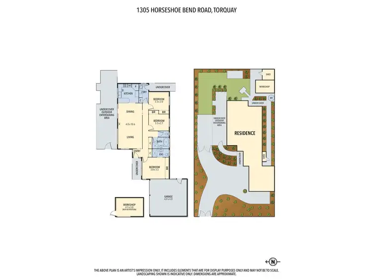 Floorplan of Homely house listing, 1305 Horseshoe Bend Road, Torquay VIC 3228