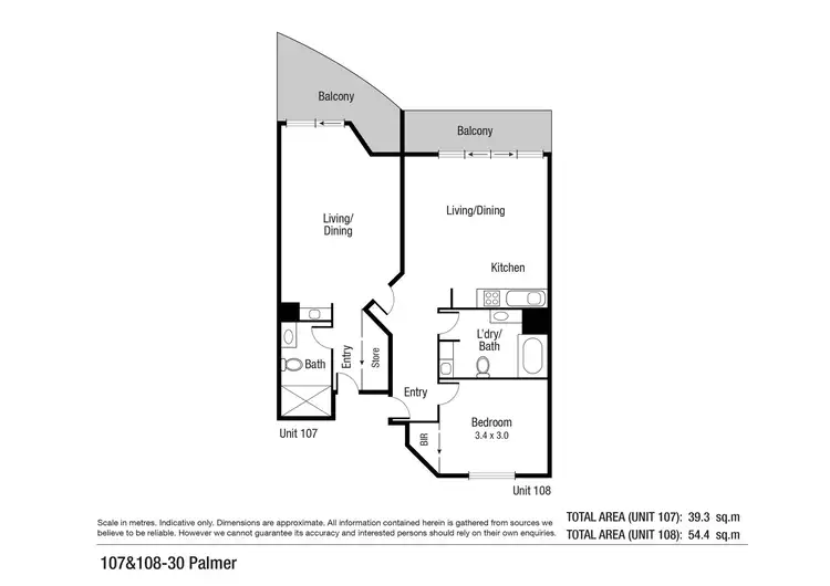 Floorplan of Homely unit listing, 4/30-34 Palmer Street, South Townsville QLD 4810