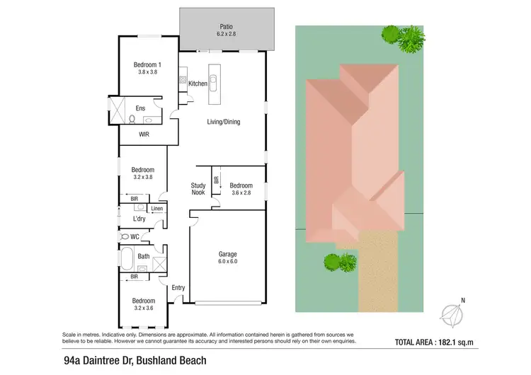 Floorplan of Homely house listing, 94A Daintree Drive, Bushland Beach QLD 4818