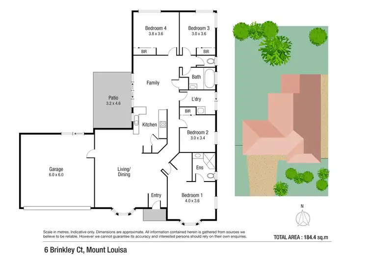 Floorplan of Homely house listing, 6 Brinkley Court, Mount Louisa QLD 4814