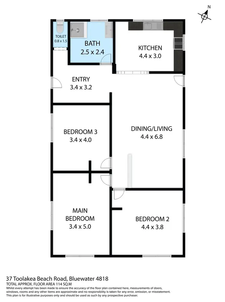 Floorplan of Homely house listing, 37 Toolakea Beach Road, Bluewater QLD 4818