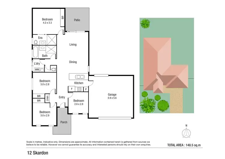 Floorplan of Homely house listing, 12 Skardon Place, Kelso QLD 4815