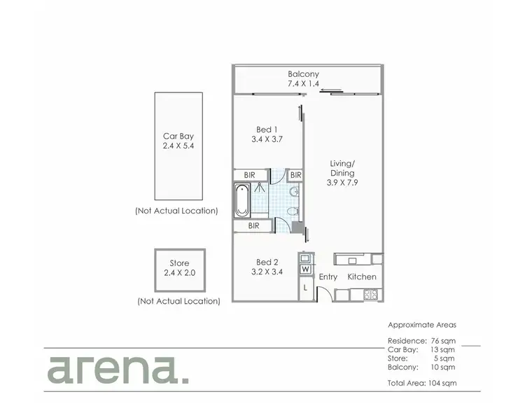 Floorplan of Homely apartment listing, 112/2 Moreau Parade, East Perth WA 6004