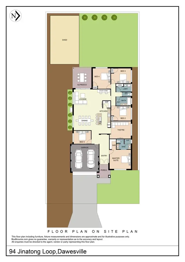 Floorplan of Homely house listing, 94 Jinatong Loop, Dawesville WA 6211