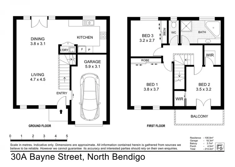 Floorplan of Homely house listing, 30A Bayne Street, North Bendigo VIC 3550