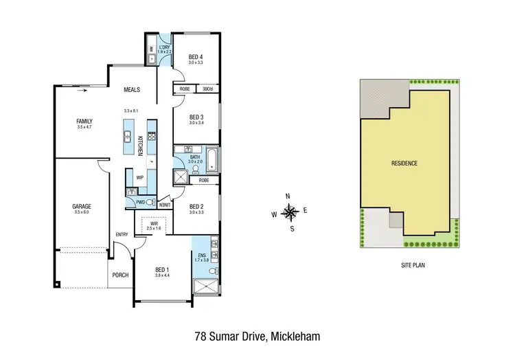 Floorplan of Homely house listing, 78 Sumar Drive, Mickleham VIC 3064