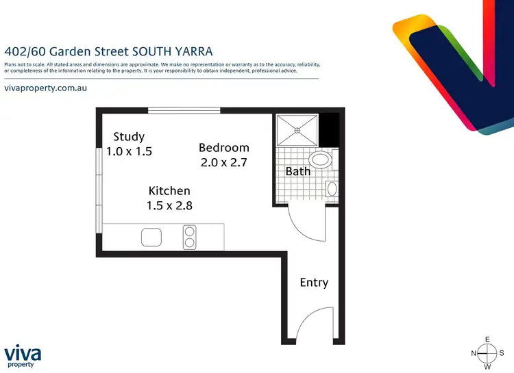 Floorplan of Homely apartment listing, Unit 402/60 Garden Street, South Yarra VIC 3141