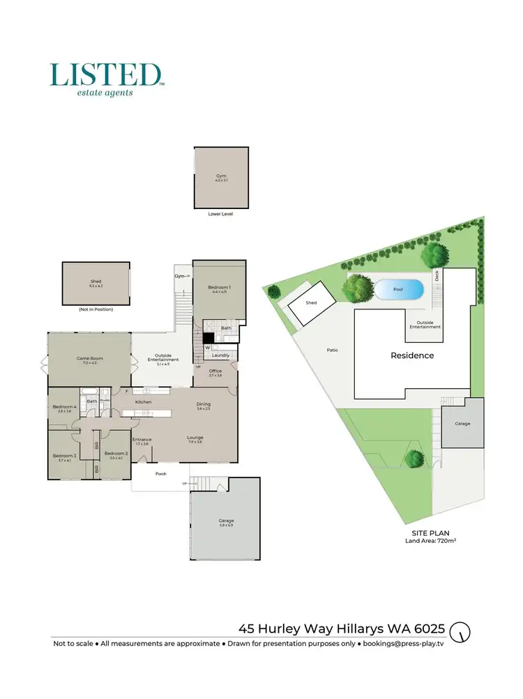 Floorplan of Homely house listing, 45 Hurley Way, Hillarys WA 6025