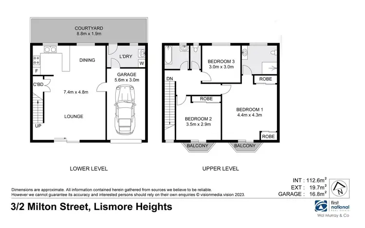 Floorplan of Homely unit listing, 3/2 Milton Street, Lismore Heights NSW 2480