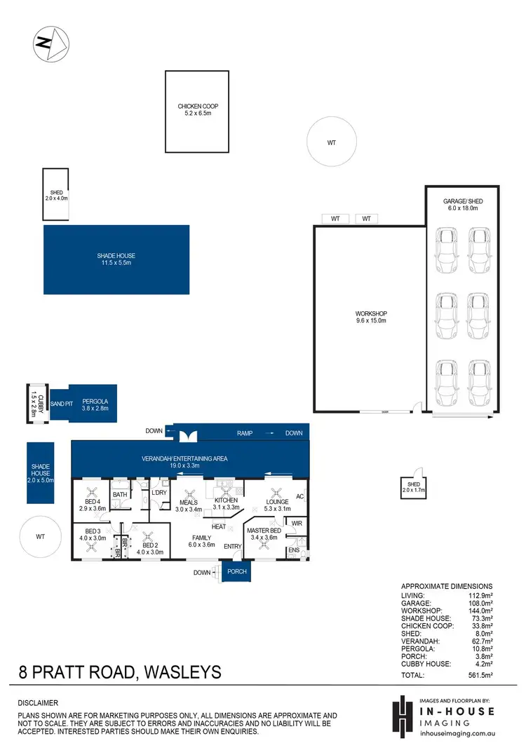 Floorplan of Homely house listing, 8 Pratt Road, Wasleys SA 5400