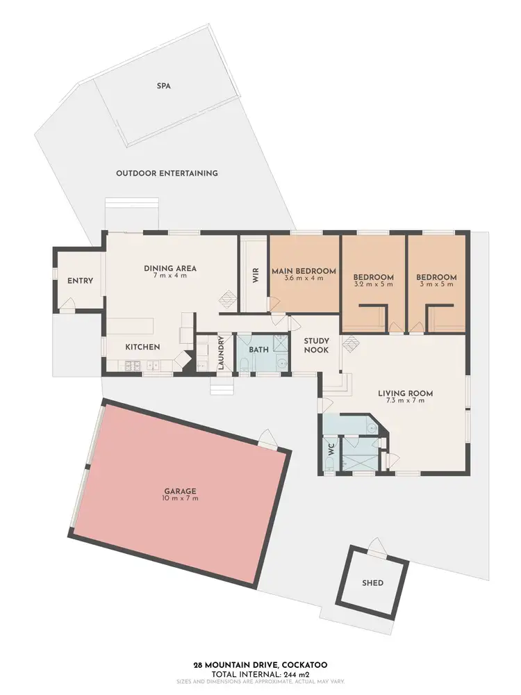 Floorplan of Homely house listing, 28 Mountain Road, Cockatoo VIC 3781