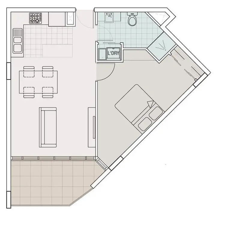 Floorplan of Homely apartment listing, 213/87-89 Raleigh Street, Essendon VIC 3040