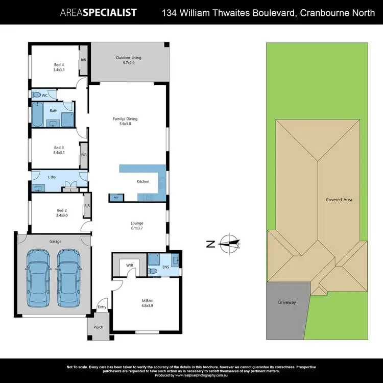 Floorplan of Homely house listing, 134 William Thwaites Boulevard, Cranbourne North VIC 3977