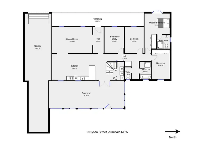 Floorplan of Homely house listing, 9 Nyssa Street, Armidale NSW 2350