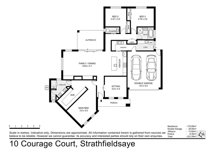 Floorplan of Homely house listing, 10 Courage Crt, Strathfieldsaye VIC 3551