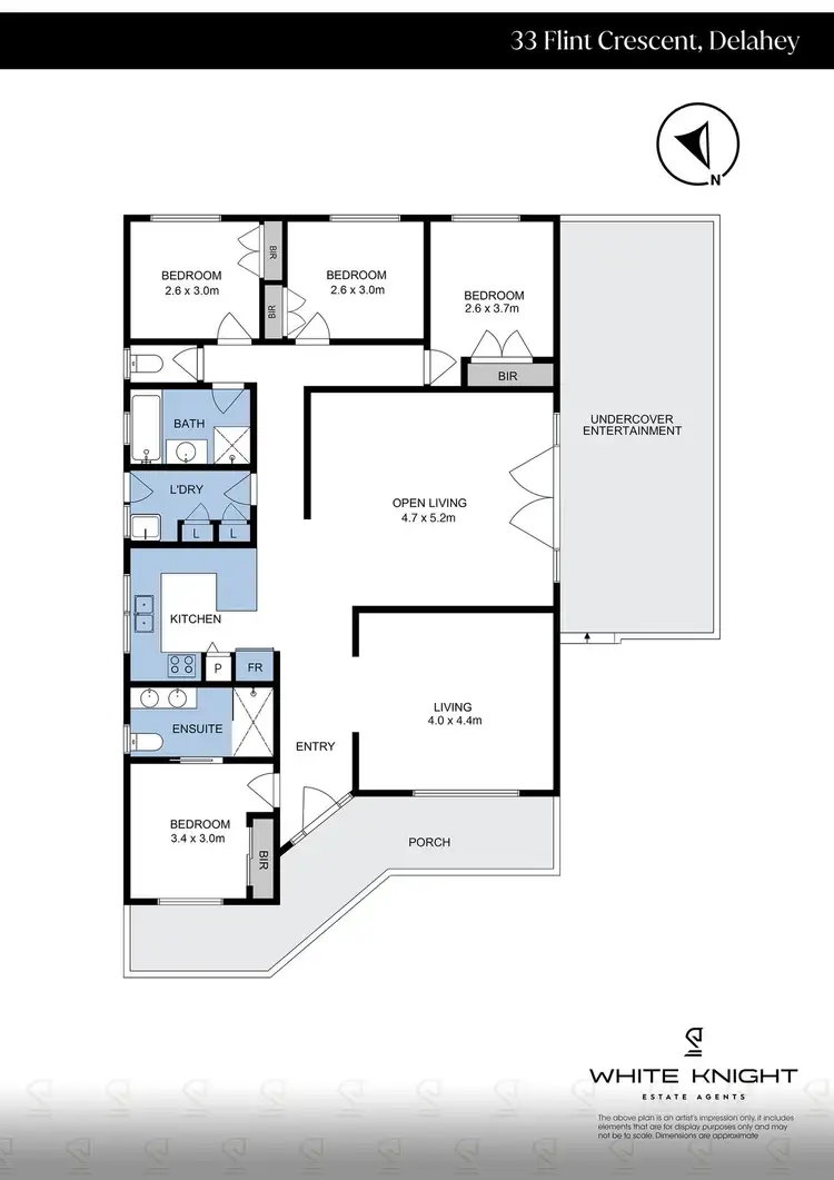 Floorplan of Homely house listing, 33 Flint Crescent, Delahey VIC 3037