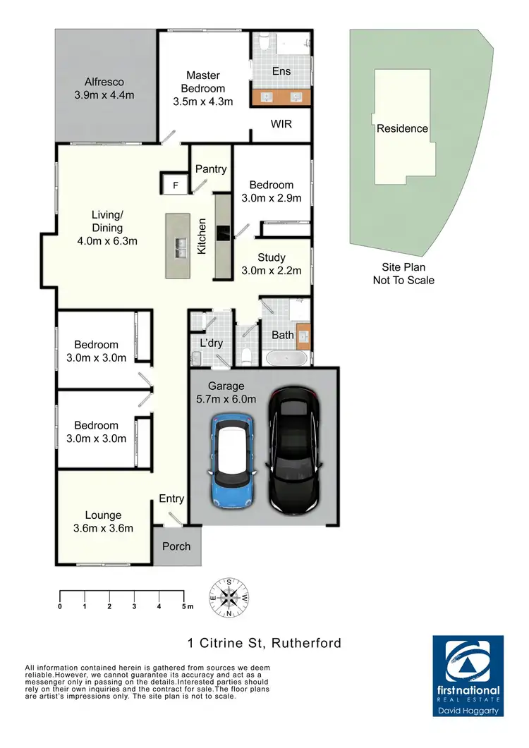 Floorplan of Homely house listing, 1 Citrine Street, Rutherford NSW 2320