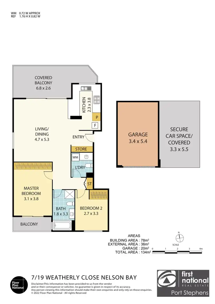 Floorplan of Homely unit listing, 7/19-23 Weatherly Close, Nelson Bay NSW 2315