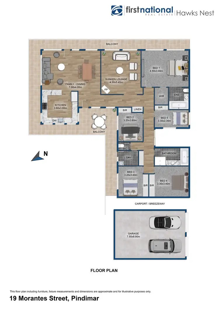 Floorplan of Homely house listing, 19 Morantes Street, Pindimar NSW 2324