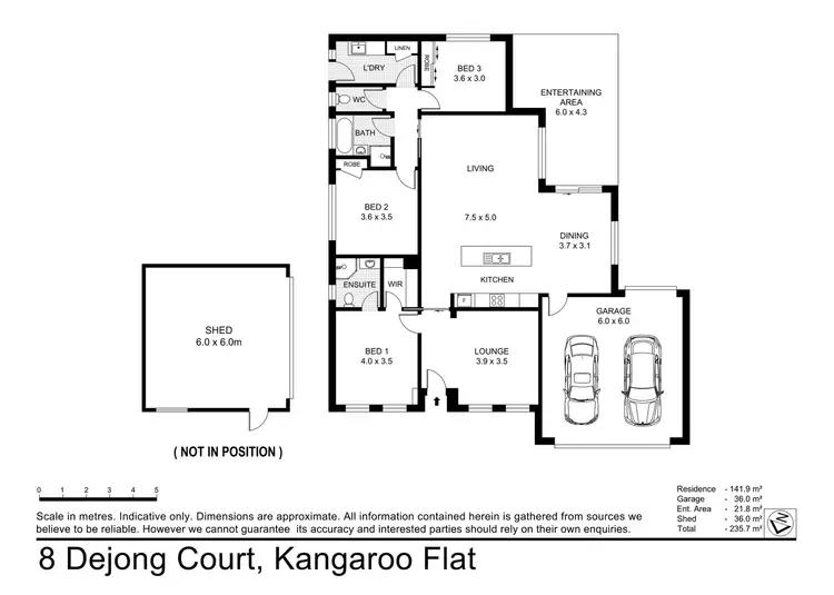 Floorplan of Homely house listing, 8 Dejong Court, Kangaroo Flat VIC 3555
