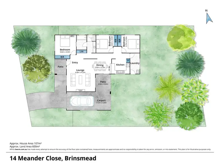 Floorplan of Homely house listing, 14 Meander Close, Brinsmead QLD 4870