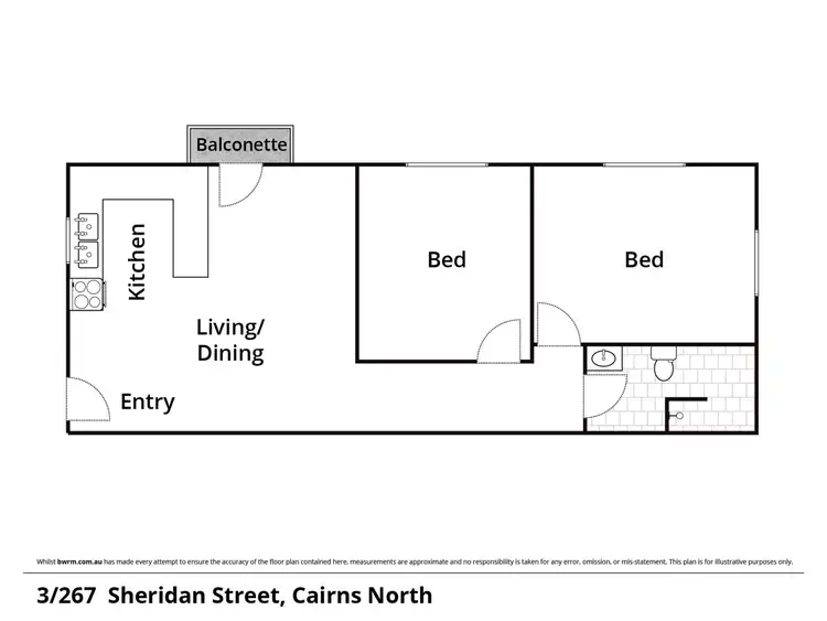 Floorplan of Homely unit listing, 8/267-269 Sheridan Street, Cairns North QLD 4870