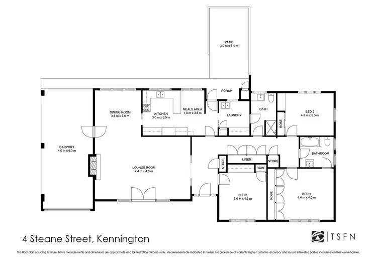 Floorplan of Homely house listing, 4 Steane Street, Kennington VIC 3550