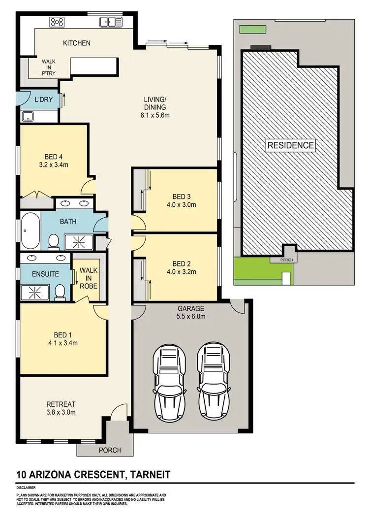 Floorplan of Homely house listing, 10 Arizona Crescent, Tarneit VIC 3029
