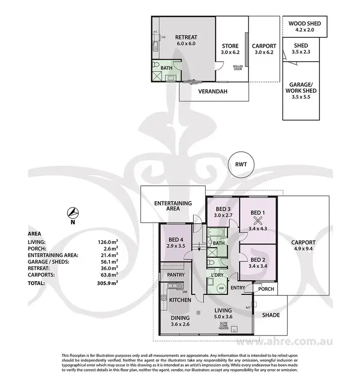 Floorplan of Homely house listing, 5 Stirling Road, Strathalbyn SA 5255