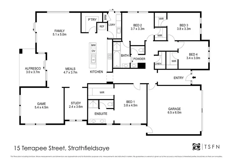 Floorplan of Homely house listing, 15 Terrapee Street, Strathfieldsaye VIC 3551