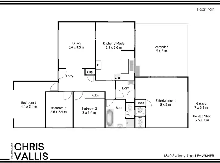 Floorplan of Homely house listing, 1340 Sydney Road, Fawkner VIC 3060