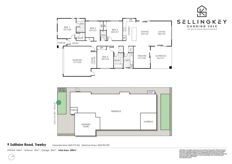 Floorplan of Homely house listing, 9 Solitaire Road, Treeby WA 6164