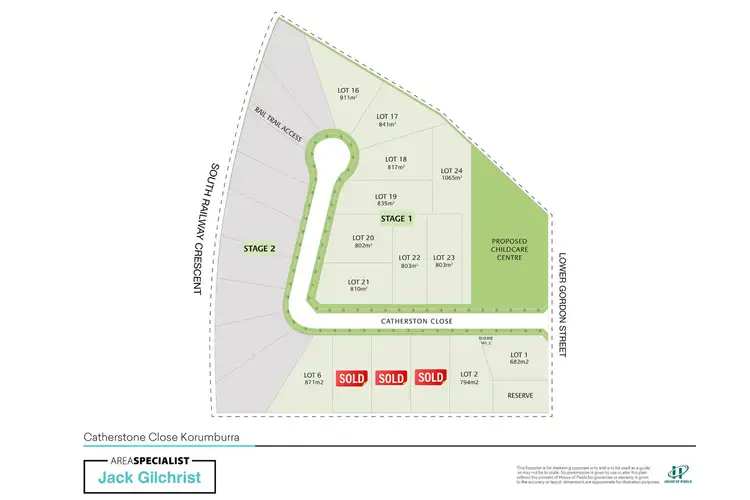 Floorplan of Homely land listing, 1-20 Catherston Close, Korumburra VIC 3950