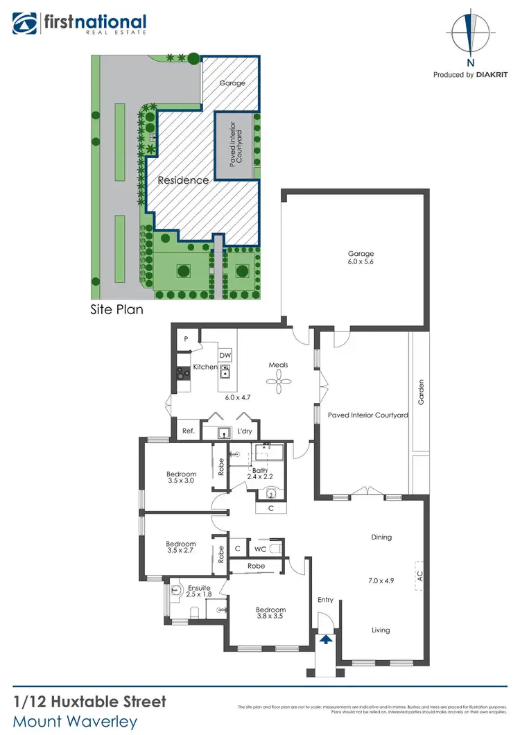 Floorplan of Homely unit listing, 1/12 Huxtable Street, Mount Waverley VIC 3149