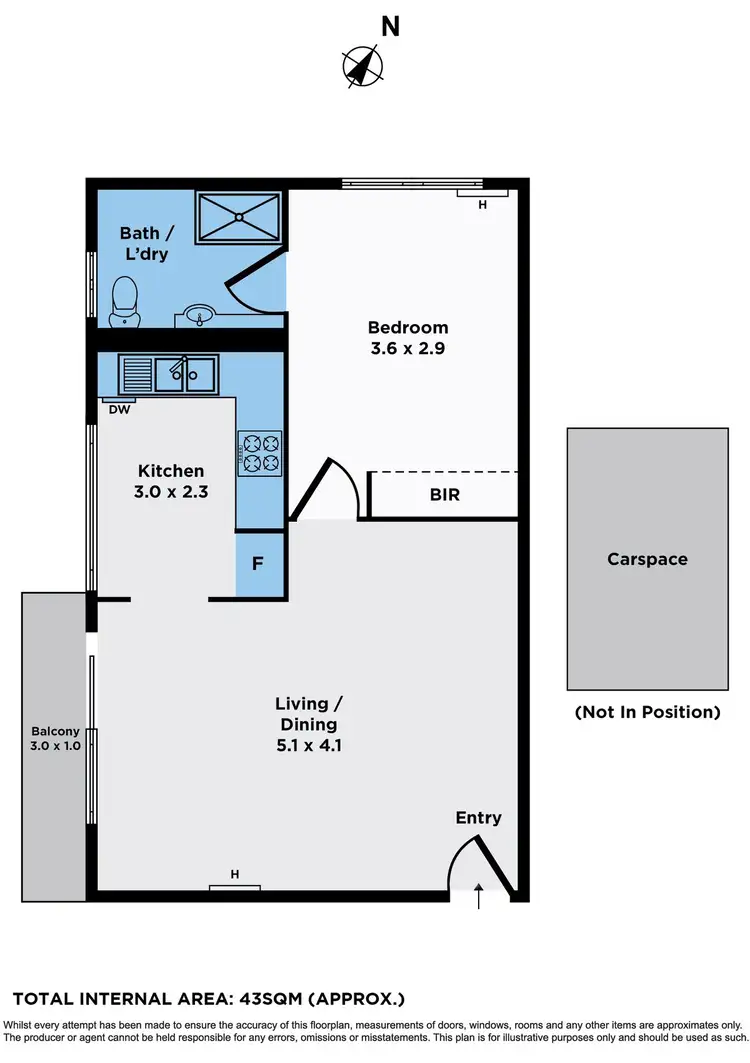 Floorplan of Homely apartment listing, 19/56 Nicholson Street, Essendon VIC 3040