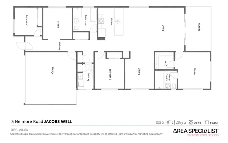 Floorplan of Homely house listing, 5 Helmore Road, Jacobs Well QLD 4208