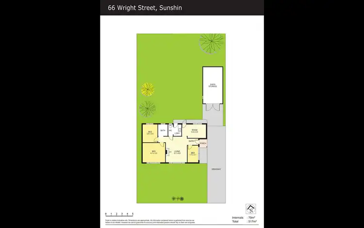 Floorplan of Homely house listing, 66 Wright Street, Sunshine VIC 3020